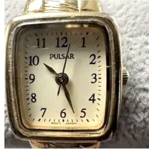 Pulsar Gold Square Watch